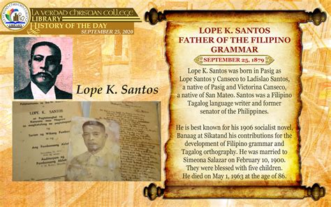 Meet the Father of Filipino Grammar .